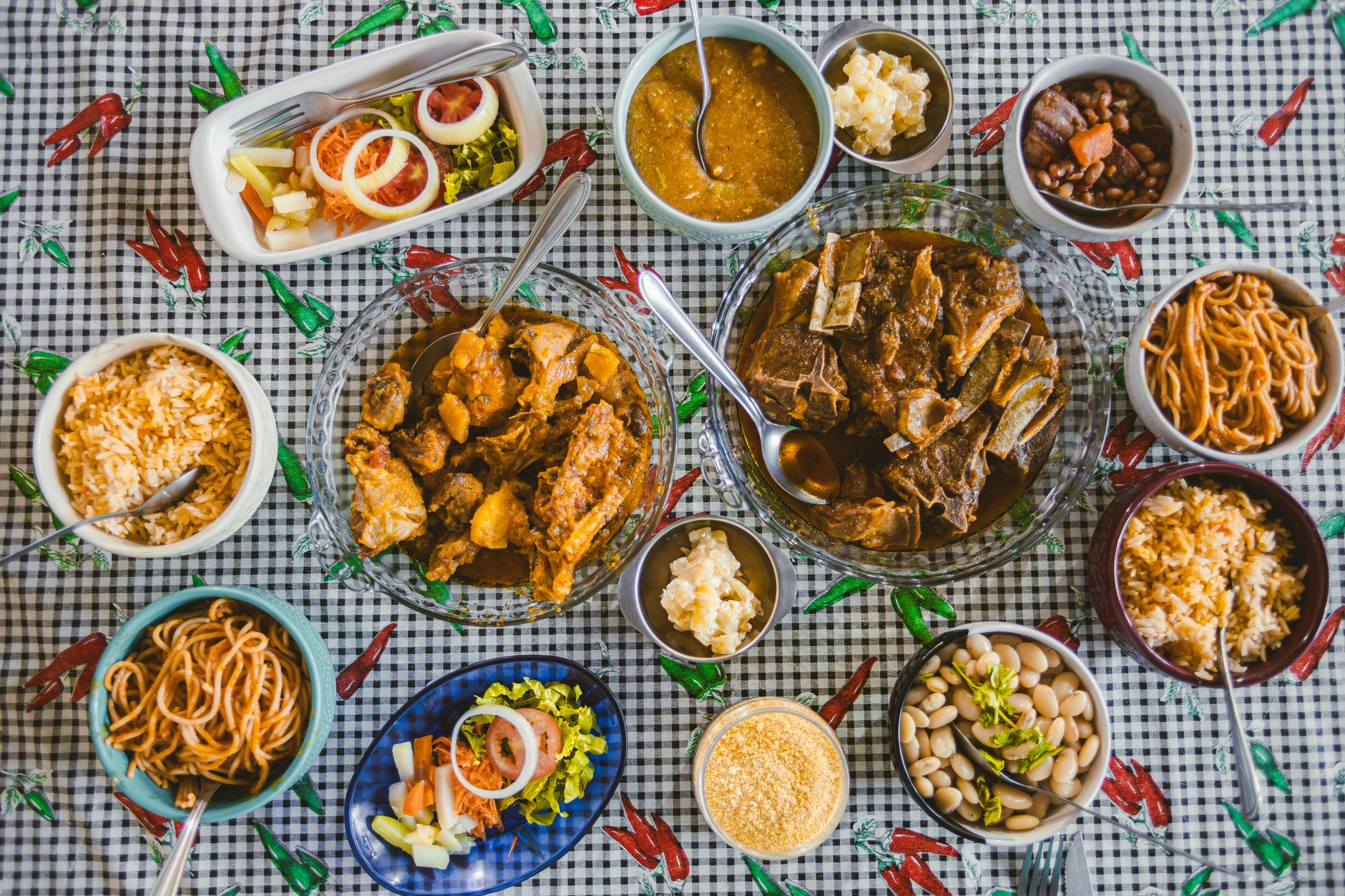 A spread of Southern comfort food